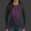 Ladies 100% Ring Spun Cotton Long Sleeve Hooded T Shirt Thumbnail