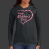 Ladies 100% Ring Spun Cotton Long Sleeve Hooded T Shirt Thumbnail