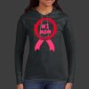 Ladies 100% Ring Spun Cotton Long Sleeve Hooded T Shirt Thumbnail