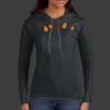 Ladies 100% Ring Spun Cotton Long Sleeve Hooded T Shirt Thumbnail