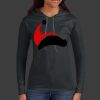 Ladies 100% Ring Spun Cotton Long Sleeve Hooded T Shirt Thumbnail