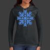 Ladies 100% Ring Spun Cotton Long Sleeve Hooded T Shirt Thumbnail