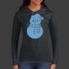 Ladies 100% Ring Spun Cotton Long Sleeve Hooded T Shirt Thumbnail