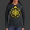 Ladies 100% Ring Spun Cotton Long Sleeve Hooded T Shirt Thumbnail