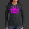 Ladies 100% Ring Spun Cotton Long Sleeve Hooded T Shirt Thumbnail