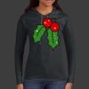 Ladies 100% Ring Spun Cotton Long Sleeve Hooded T Shirt Thumbnail