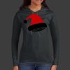 Ladies 100% Ring Spun Cotton Long Sleeve Hooded T Shirt Thumbnail