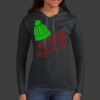 Ladies 100% Ring Spun Cotton Long Sleeve Hooded T Shirt Thumbnail