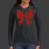 Ladies 100% Ring Spun Cotton Long Sleeve Hooded T Shirt Thumbnail