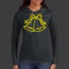 Ladies 100% Ring Spun Cotton Long Sleeve Hooded T Shirt Thumbnail