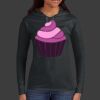 Ladies 100% Ring Spun Cotton Long Sleeve Hooded T Shirt Thumbnail