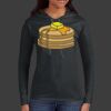 Ladies 100% Ring Spun Cotton Long Sleeve Hooded T Shirt Thumbnail