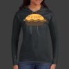 Ladies 100% Ring Spun Cotton Long Sleeve Hooded T Shirt Thumbnail