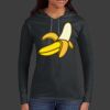 Ladies 100% Ring Spun Cotton Long Sleeve Hooded T Shirt Thumbnail
