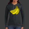 Ladies 100% Ring Spun Cotton Long Sleeve Hooded T Shirt Thumbnail