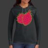 Ladies 100% Ring Spun Cotton Long Sleeve Hooded T Shirt Thumbnail