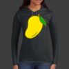 Ladies 100% Ring Spun Cotton Long Sleeve Hooded T Shirt Thumbnail