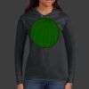 Ladies 100% Ring Spun Cotton Long Sleeve Hooded T Shirt Thumbnail