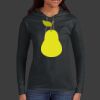 Ladies 100% Ring Spun Cotton Long Sleeve Hooded T Shirt Thumbnail