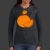 Ladies 100% Ring Spun Cotton Long Sleeve Hooded T Shirt Thumbnail