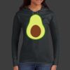 Ladies 100% Ring Spun Cotton Long Sleeve Hooded T Shirt Thumbnail