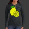 Ladies 100% Ring Spun Cotton Long Sleeve Hooded T Shirt Thumbnail