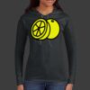 Ladies 100% Ring Spun Cotton Long Sleeve Hooded T Shirt Thumbnail