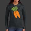 Ladies 100% Ring Spun Cotton Long Sleeve Hooded T Shirt Thumbnail