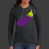 Ladies 100% Ring Spun Cotton Long Sleeve Hooded T Shirt Thumbnail