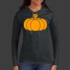 Ladies 100% Ring Spun Cotton Long Sleeve Hooded T Shirt Thumbnail