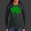 Ladies 100% Ring Spun Cotton Long Sleeve Hooded T Shirt Thumbnail