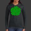 Ladies 100% Ring Spun Cotton Long Sleeve Hooded T Shirt Thumbnail