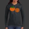 Ladies 100% Ring Spun Cotton Long Sleeve Hooded T Shirt Thumbnail