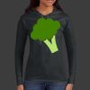 Ladies 100% Ring Spun Cotton Long Sleeve Hooded T Shirt Thumbnail