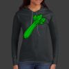 Ladies 100% Ring Spun Cotton Long Sleeve Hooded T Shirt Thumbnail