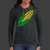 Ladies 100% Ring Spun Cotton Long Sleeve Hooded T Shirt Thumbnail