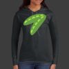Ladies 100% Ring Spun Cotton Long Sleeve Hooded T Shirt Thumbnail