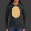 Ladies 100% Ring Spun Cotton Long Sleeve Hooded T Shirt Thumbnail