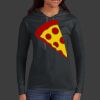 Ladies 100% Ring Spun Cotton Long Sleeve Hooded T Shirt Thumbnail