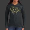 Ladies 100% Ring Spun Cotton Long Sleeve Hooded T Shirt Thumbnail
