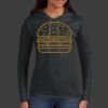 Ladies 100% Ring Spun Cotton Long Sleeve Hooded T Shirt Thumbnail