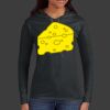Ladies 100% Ring Spun Cotton Long Sleeve Hooded T Shirt Thumbnail