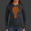 Ladies 100% Ring Spun Cotton Long Sleeve Hooded T Shirt Thumbnail