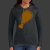 Ladies 100% Ring Spun Cotton Long Sleeve Hooded T Shirt Thumbnail