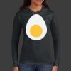 Ladies 100% Ring Spun Cotton Long Sleeve Hooded T Shirt Thumbnail