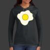 Ladies 100% Ring Spun Cotton Long Sleeve Hooded T Shirt Thumbnail