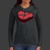 Ladies 100% Ring Spun Cotton Long Sleeve Hooded T Shirt Thumbnail