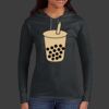 Ladies 100% Ring Spun Cotton Long Sleeve Hooded T Shirt Thumbnail
