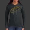 Ladies 100% Ring Spun Cotton Long Sleeve Hooded T Shirt Thumbnail