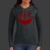 Ladies 100% Ring Spun Cotton Long Sleeve Hooded T Shirt Thumbnail